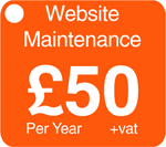 Website Maintenance - £50+vat per year